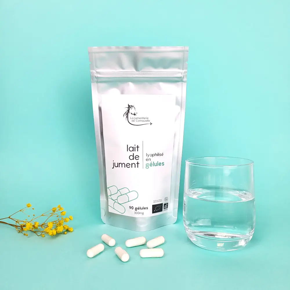 Cures de gélules de Lait de Jument Bio lyophilisé