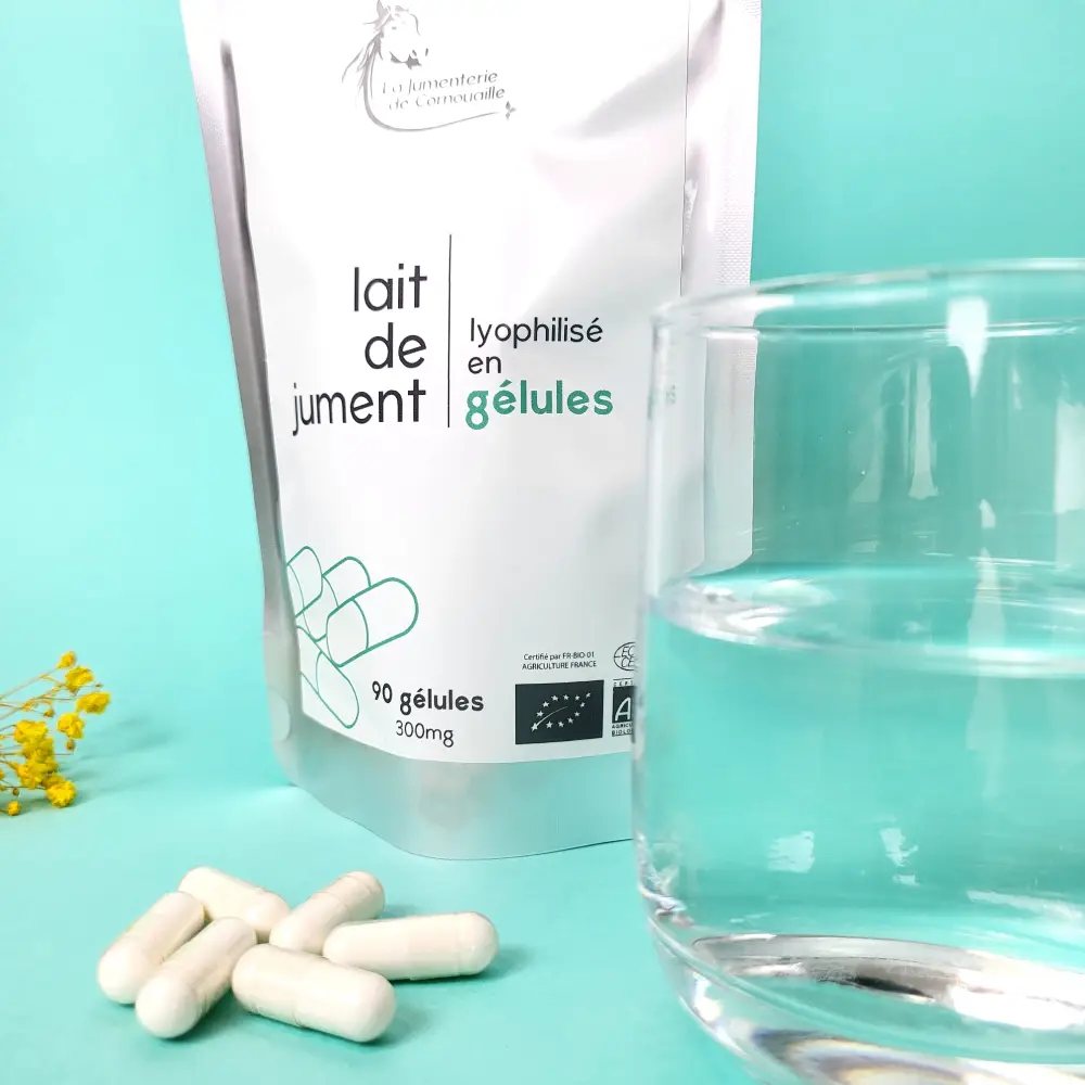 Cures de gélules de Lait de Jument Bio lyophilisé