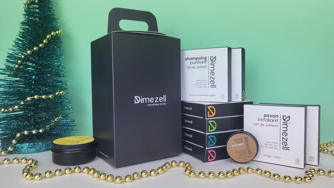 Coffret Cadeau de Noël Cosmétique Dimezell au Lait de Jument