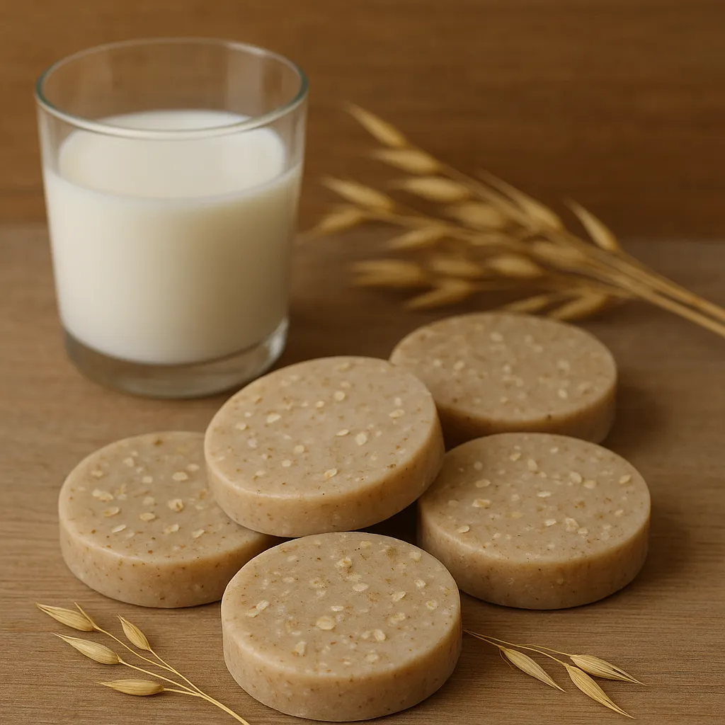 Savon artisanal bio exfoliant au lait de jument Dimezell