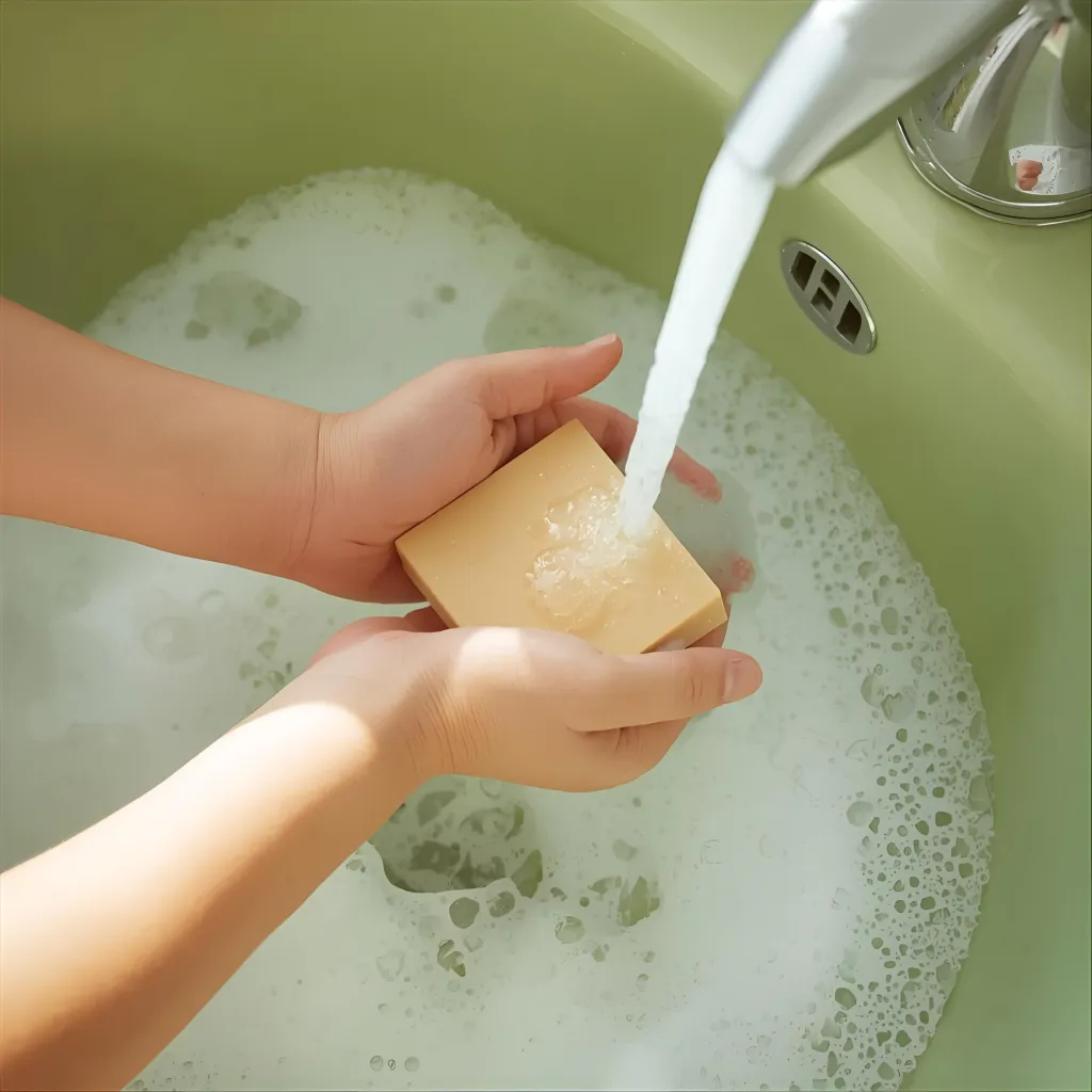 Savon artisanal bio au lait de jument et à l'huile essentiel d'amande amère Dimezell