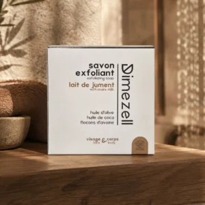 Savon au lait de jument solide Exfoliant bio Dimezell