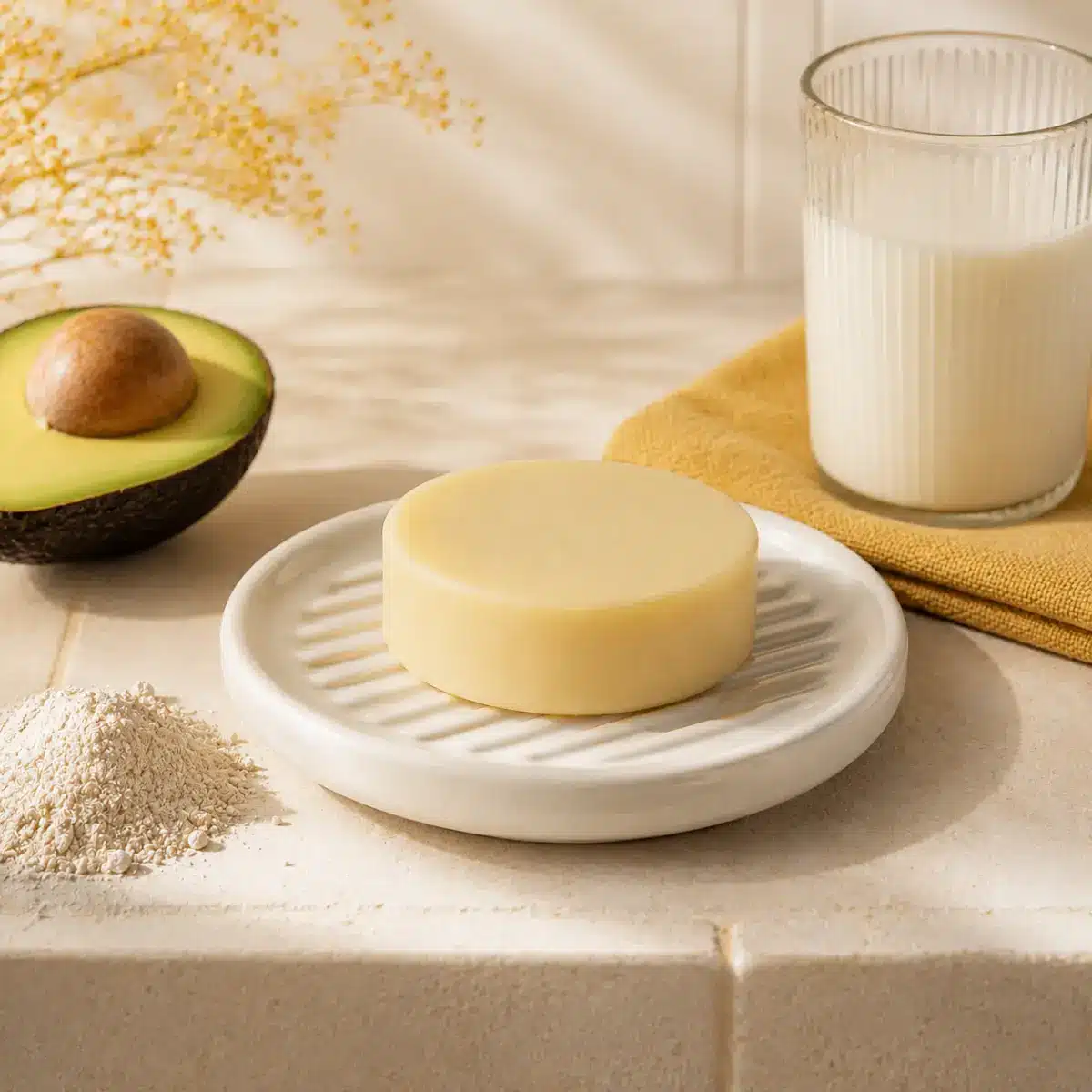 Shampoing au lait de jument solide Apaisant bio Dimezell