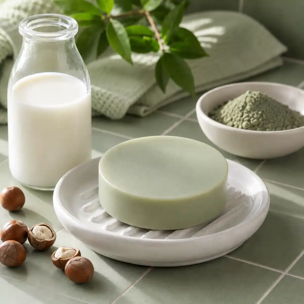Shampoing au lait de jument solide purifiant bio Dimezell